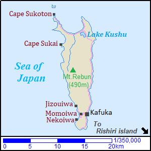 Map of Rebun Island