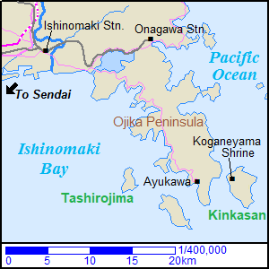 Map around Ojika Peninsula