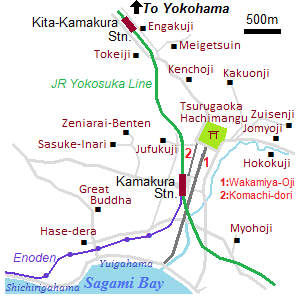 Map of Kamakura