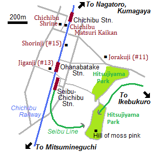 Map of Chichibu city