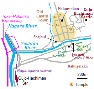 Map of Gujo-Hachiman