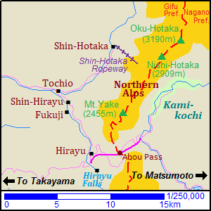 Map of Oki-Hida Onsengo