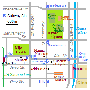 Map of Rakuchu