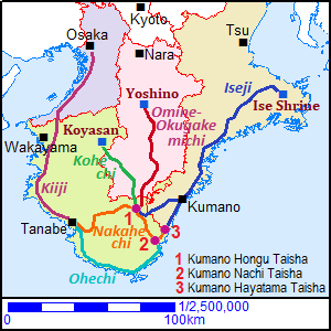 Map of Kumano Kodo