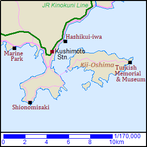 Map of Kushimoto