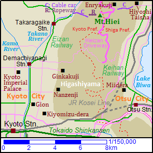 Map of Mount Hiei