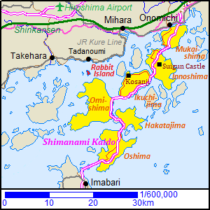 Map of Shimanami-kaido