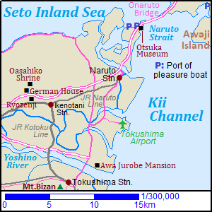 Map of Tokushima, Naruto