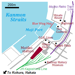 Map of Mojiko Retro