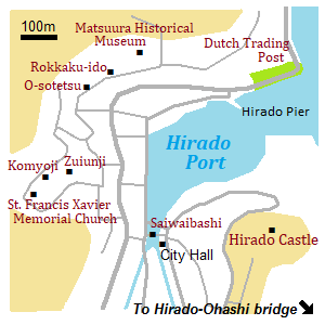 Map of Hirado city