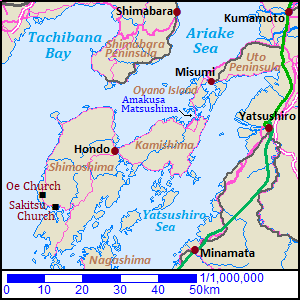 Map of Amakusa