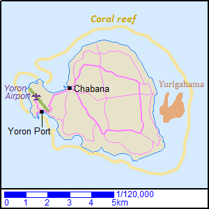 Map of Yoronjima