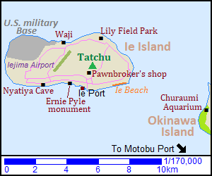 Map of Ie Island