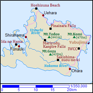 Map of Iriomote Island