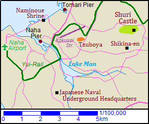 Map of Naha city