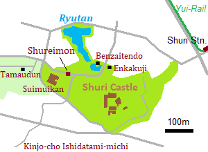 Map of Shuri Castle