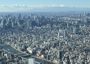 Scenery of central Tokyo and Mt.Fuji