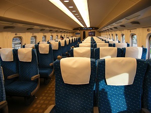Seats of Shinkansen