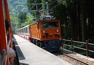 Train of Kurobe Gorge Railway