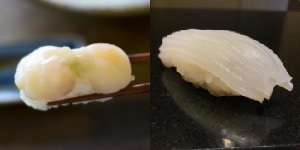 Hotate (Scallop), Ika (Squid)