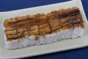 Oshi-zushi of Anago