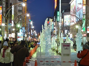 Sapporo Snow Festival in Susukino