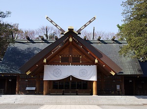 The main shrine of Hokkaido Shrine