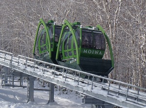 Small cable car to the top of Mt.Moiwa
