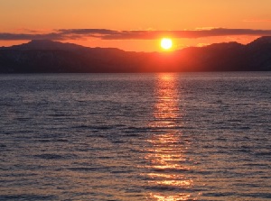 Sunset at Lake Shikotsu