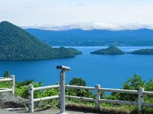 Lake Toya from an observatory