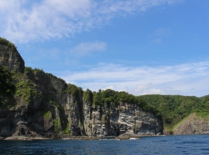 Rocky cliffs of Shakotan Peninsula