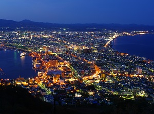 Night view from the top of Mt.Hakodate