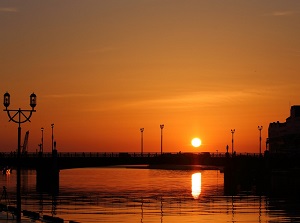 Sunset at Nusamai Bridge