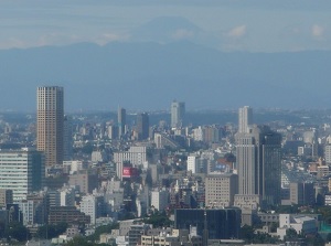 View of Mt.Fuji from the observatory of Tokyo Tower