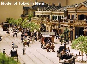 Model of Tokyo in Meiji Period