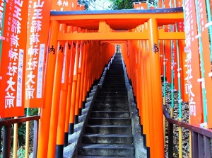 Inari approach in Hie Shrine
