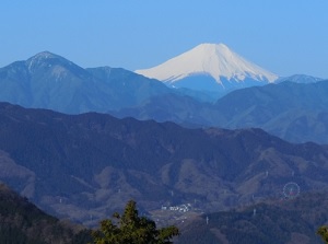 We can see Mt.Fuji from Mt.Takao