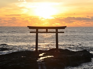 Sunrise at Kamiiso-no-Torii