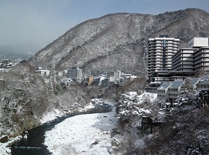 Kinugawa Onsen in winter
