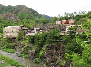 Ruin of the town of Ashio