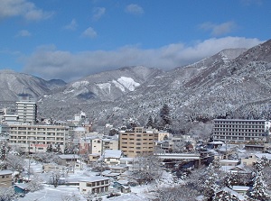 Shiobara Onsen in winter