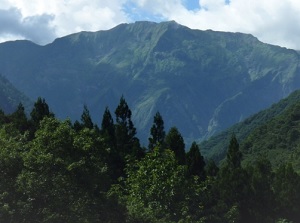 Mount Tanigawa in summer