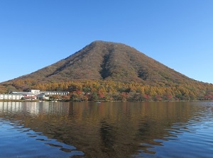 Lake Haruna and Mt.Haruna-fuji