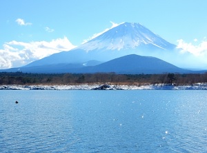 Lake Shoji in winter
