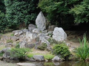 Old Japanese garden in Daizenji temple