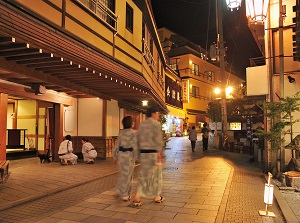 Shibu Onsen in the evening