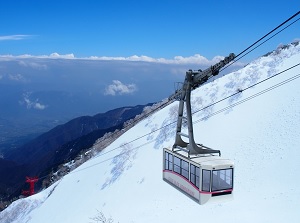 Komagatake Ropeway in winter