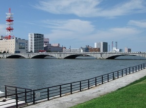 Shinano River in Niigata city