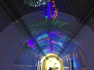 Tunnel for visitors in Kiyotsukyo