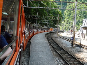 Train of Kurobe Gorge Railway
